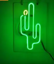 

Cactus Glass Neon Light Sign Beer Bar
