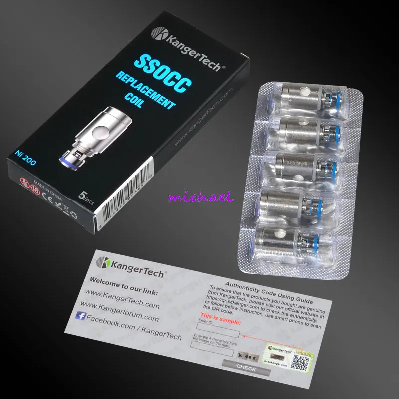 Оригинальный Kangertech Subtank OCC NI200 Ni 200 Sub Ohm катушка SSOCC ni200 для V2 Plus Nano MINI 0 15 Ом 5 шт./лот|sub