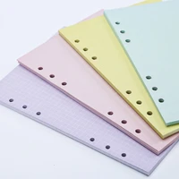 a5a6 colorful 40 sheets notebook blank filler paper standard 6 holes inside pages student stationery office school supplies