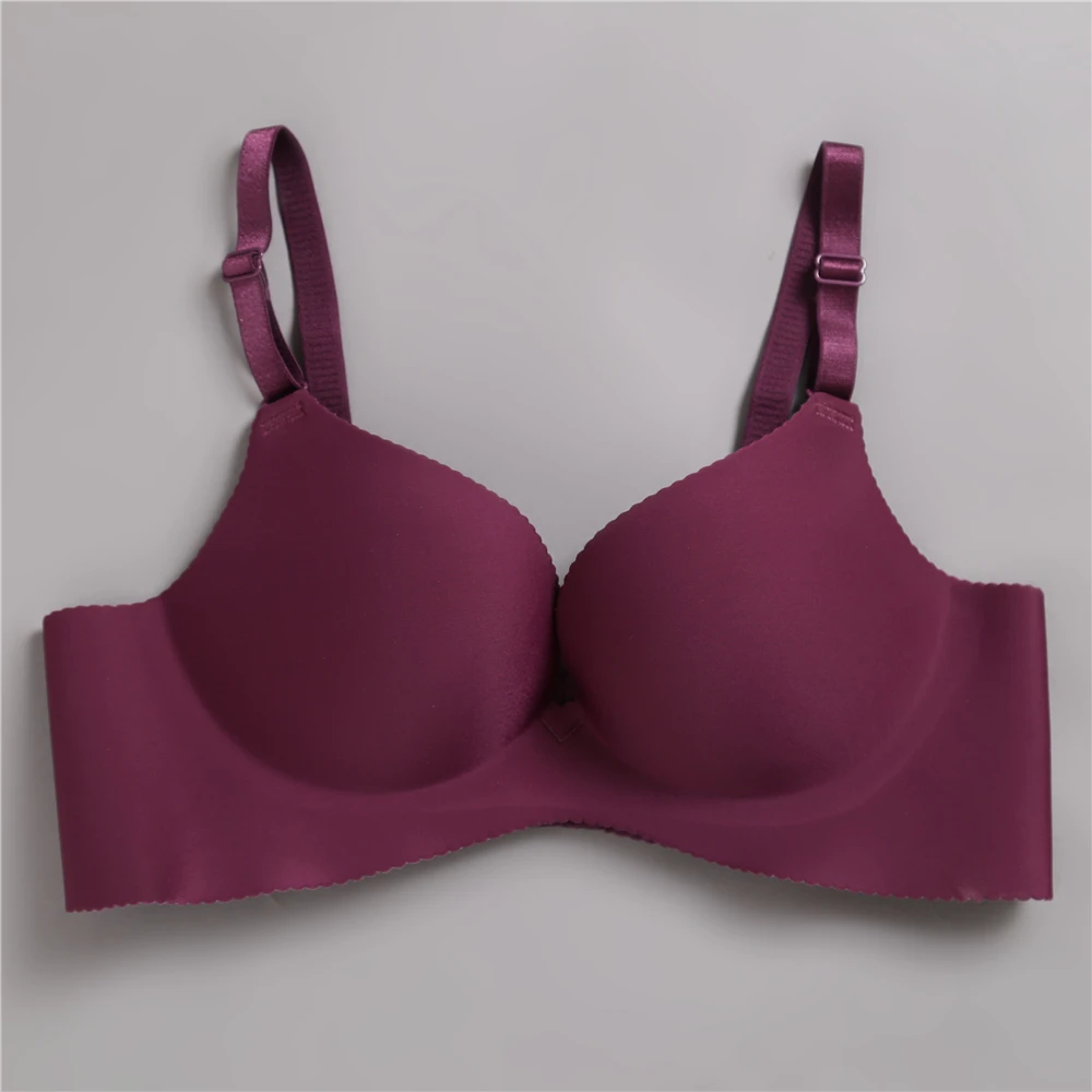 Женский сексуальный бюстгальтер пуш ап черный без косточек с глубоким v образным