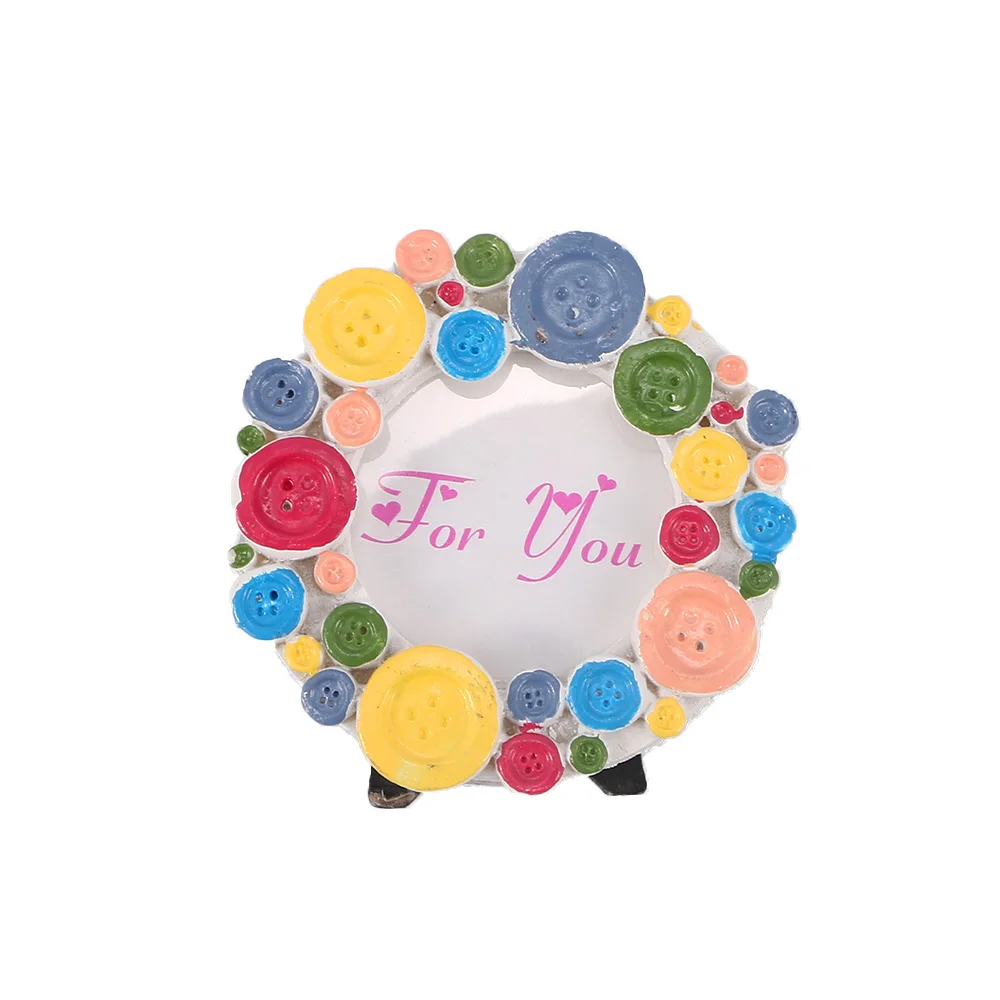 Радужная фоторамка пуговица свадебное украшение детский душ индивидуальный