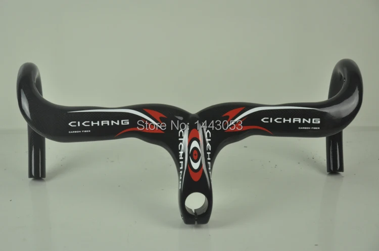 Купить Руль и стержень из углеродного волокна для дорожного велосипеда, 400/420/440 мм