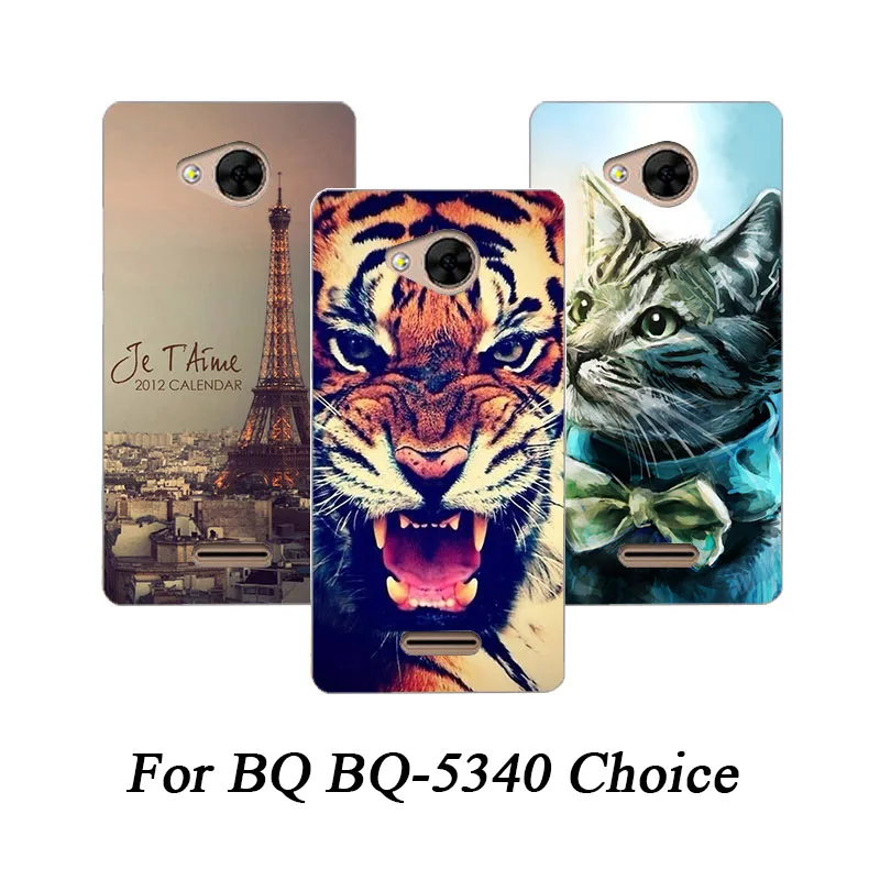 Мягкий чехол из ТПУ для BQ телефона Choice силиконовые чехлы с рисунком волка розы