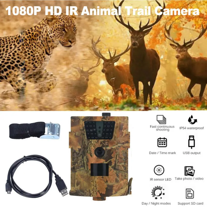 Новая камера ночного видения для охоты 1080P HD IP54 инфракрасная наблюдения