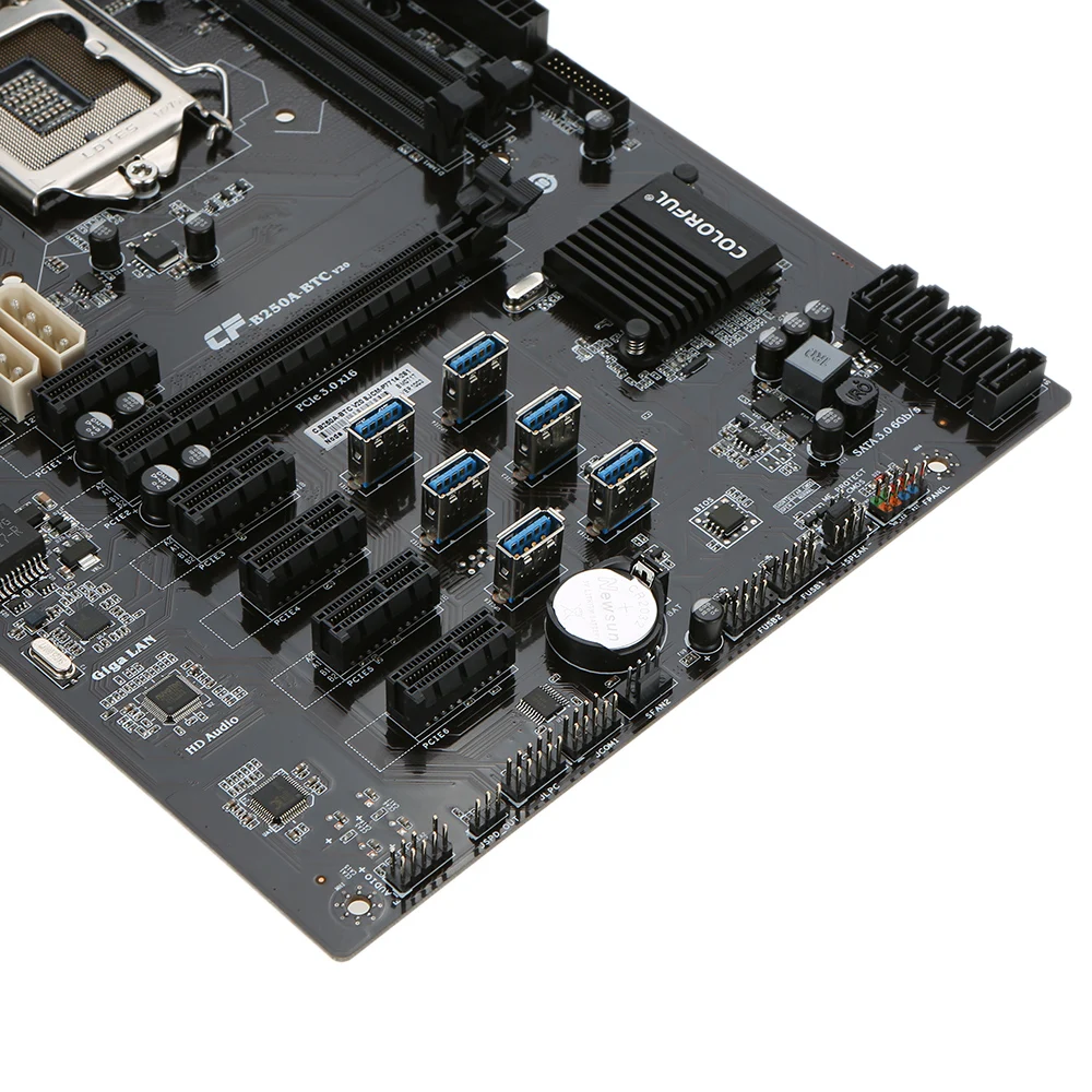 Красочные C.B250A-BTC V20 системная плата для Intel B250/LGA1151 процессор сокета DDR4 SATA3 ATX материнская плата для настольных ПК
