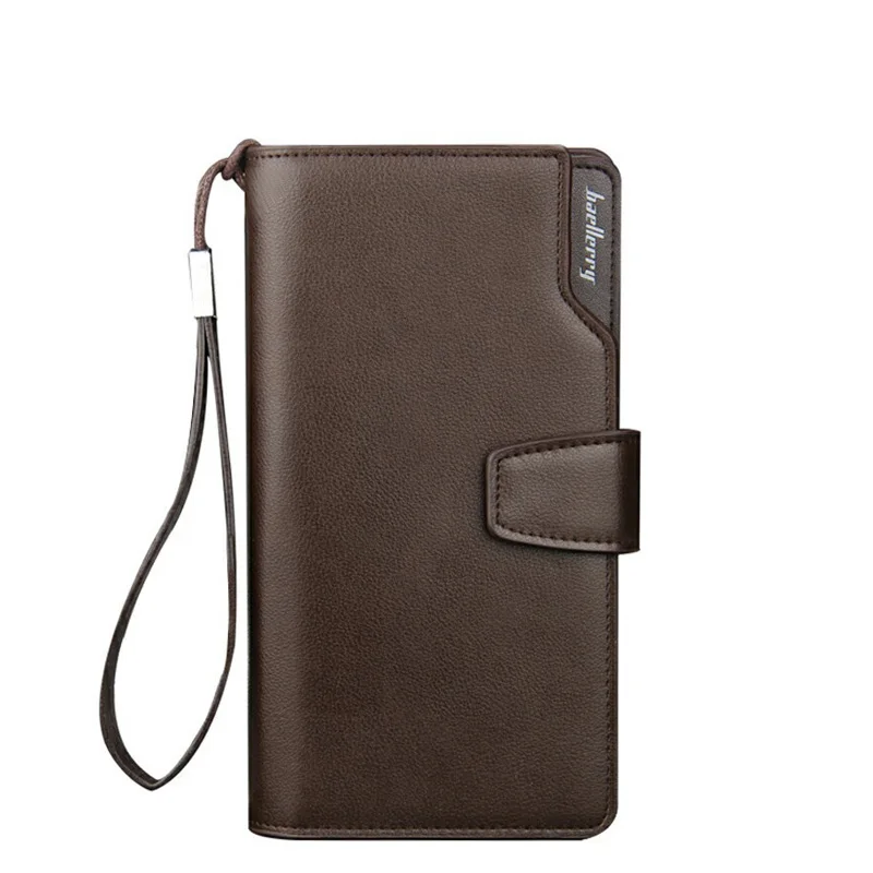 Lebolong мужские длинные кошельки повседневный клатч мужской деловой кошелек на