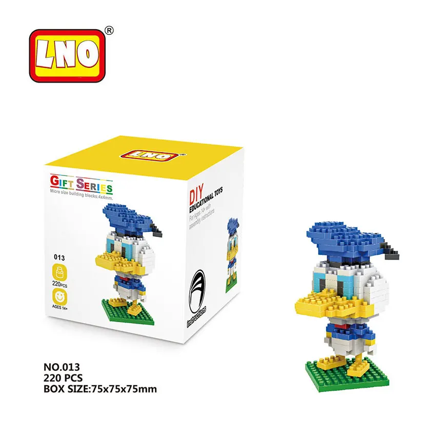 Строительные блоки Микки Минни Дак семья 5 стилей LNO японский мультфильм Аниме