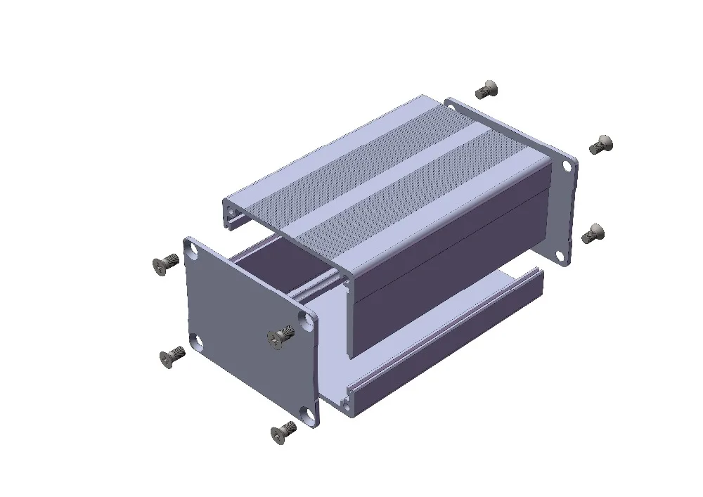 YGK 038 52*38 80 мм (ШхВ L) Алюминиевый корпус для проектов PCB экструзионный корпус|shell| |