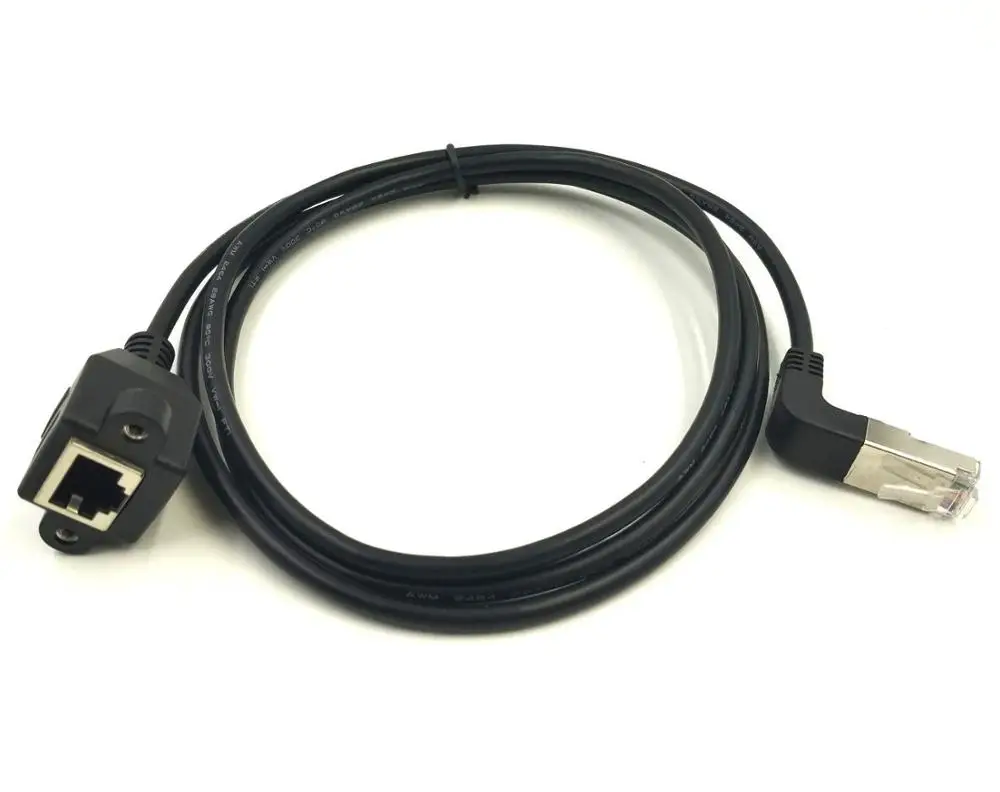 5 футов RJ45 штекер-гнездо винтовое крепление для панели Ethernet LAN Сетевой