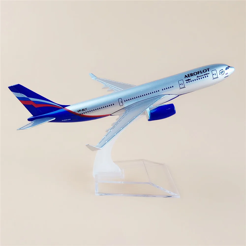16 см Российские авиалинии Аэробус 330 A330 Воздушный самолет модель самолета сплав