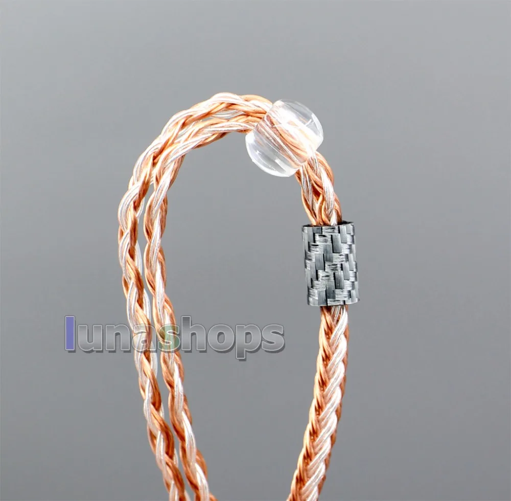 LN006226 4 в 1 разъем 16 ядер OCC+ посеребренный кабель для Etymotic ER4 XR SR ER4SR ER4XR
