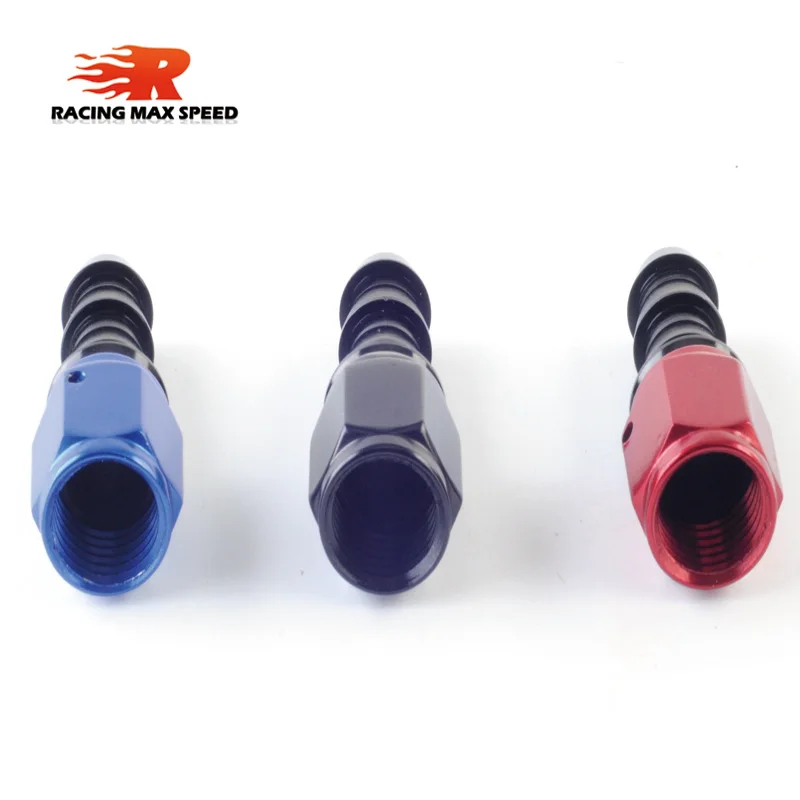 Переходник для шланга из алюминия с нажимным штекером масла/топлива/газа AN-8 |