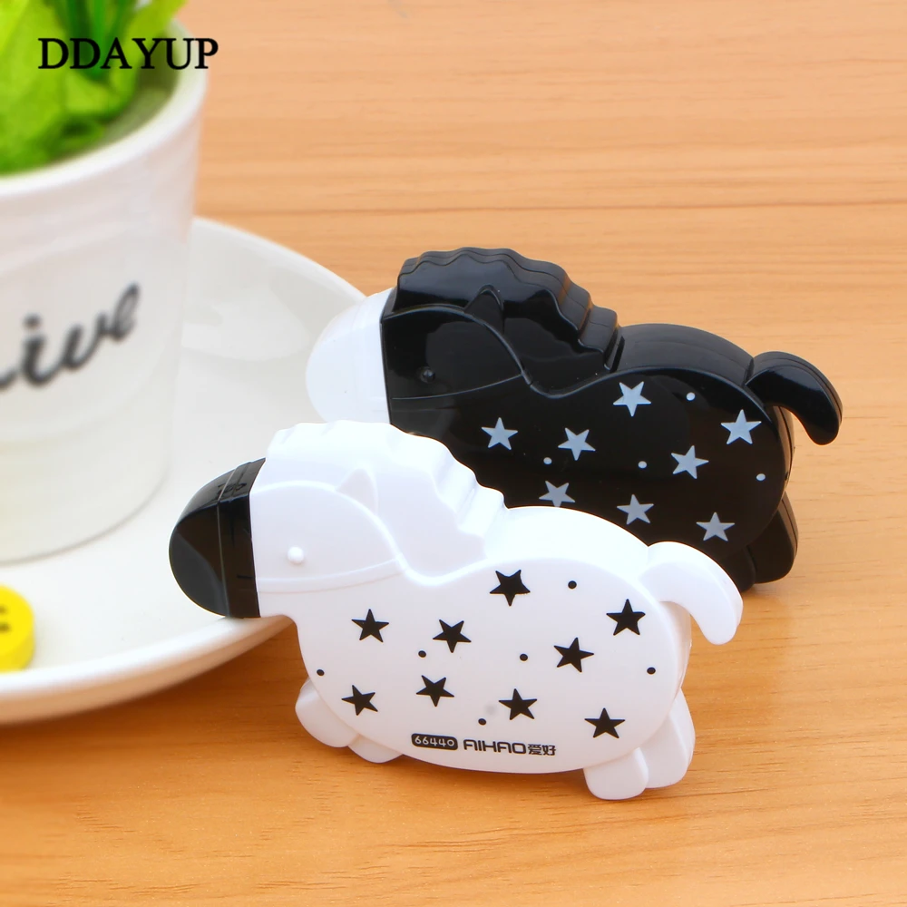 Kawaii милый черный белый конь коррекционная лента коррекция жидкости Канцтовары