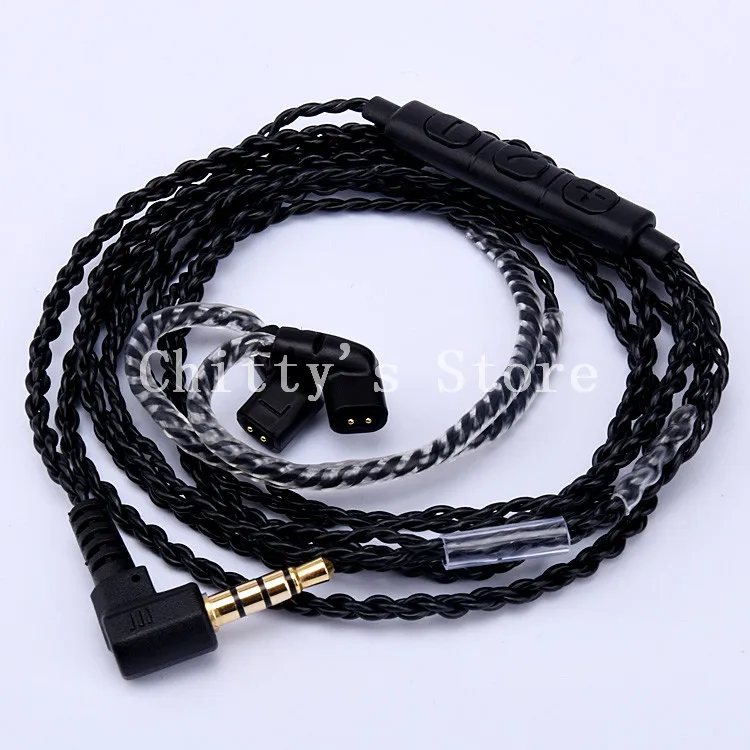

upgrade wire with mic for ie80 se846 se535 se215 tf10 ue900 im70 im50 im03