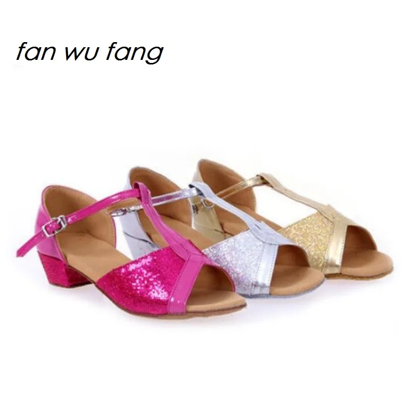 Fan wu fang/Новое поступление 2017 года Танцевальная обувь для латинских танцев с