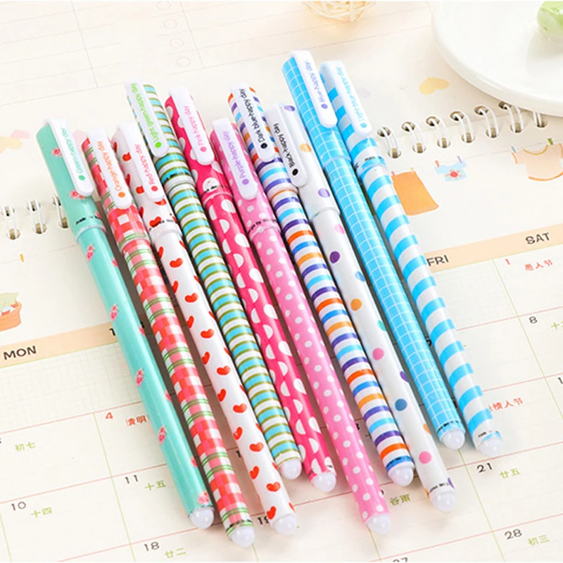 

8 set Color Gel pens Cartoon animal Starry star pen 0.38mm ballpoint Stationery Office school supplies Material escolar FB308