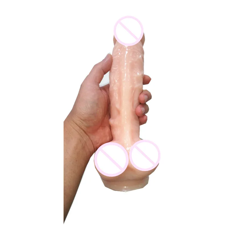 Реалистичный огромный фаллоимитатор гибкий Пенис с сильной присоской большого