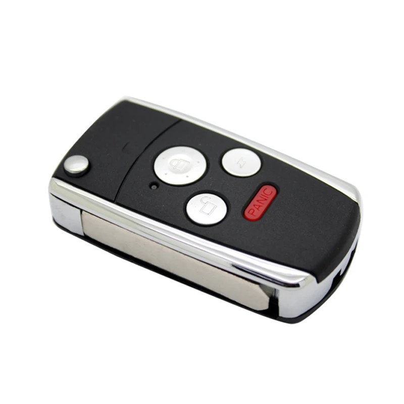 4 кнопочный складной модифицированный необработанный Автомобильный ключ для