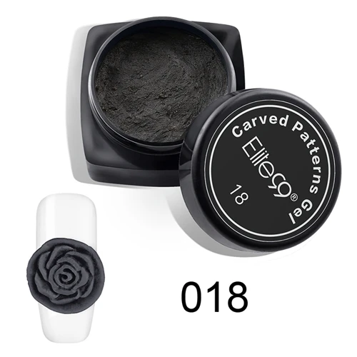 018 Elite99 3D Резные узоры гель замочить от УФ гель для ногтей моделирование Маникюр DIY яркие 20 цветов Скульптура Дизайн ногтей украшения - Цвет: 018