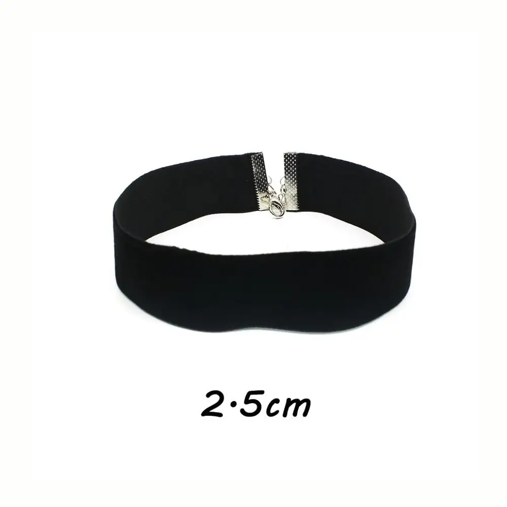 black 25mm width Zoeber, модное ожерелье-чокер из бисера, черная кожаная веревка, Мули, ожерелье из серебристого металла, короткое ожерелье с бантиком, подарки для женщин - Окраска металла: black 25mm width