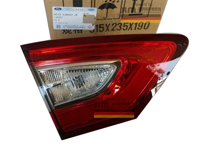 1 пара автомобилей bumer taillamp для Ford Mondeo задний светильник fusion 2013~ год, светодиодный противотуманный фонарь для Mondeo задний светильник