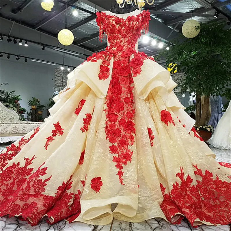 Fashion Theme Photography Tulle Wedding Dresses 2018 Sleeveless Handmade 3D Flowers Sexy Vintage Bridal Gown Vestido De Noiva | Свадьбы и