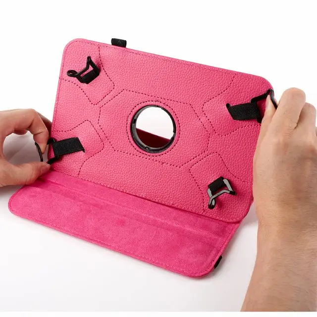 100 шт./лот высококачественный чехол для планшета серии Lichee с поворотом на 360