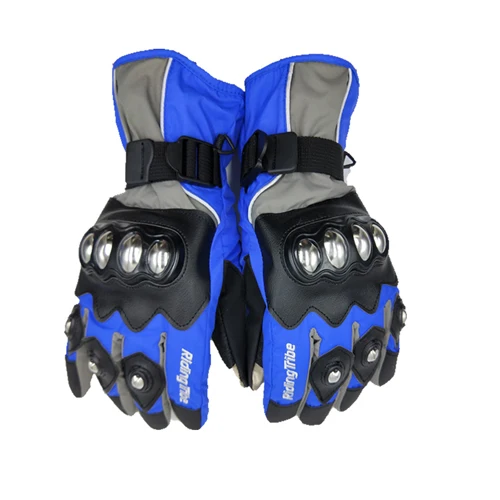 Ганц moto Экран сенсорный экран moto rcycle Перчатки Luva moto queiro Guantes moto cicleta Luvas de moto Велоспорт moto крест Перчатки 01CP - Цвет: Blue1