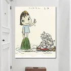 Холст художественные картины Yoshitomo Nara HD Печать комиксов сон ходячие куклы Рисование японская живопись плакат для ребенка Декор детской комнаты