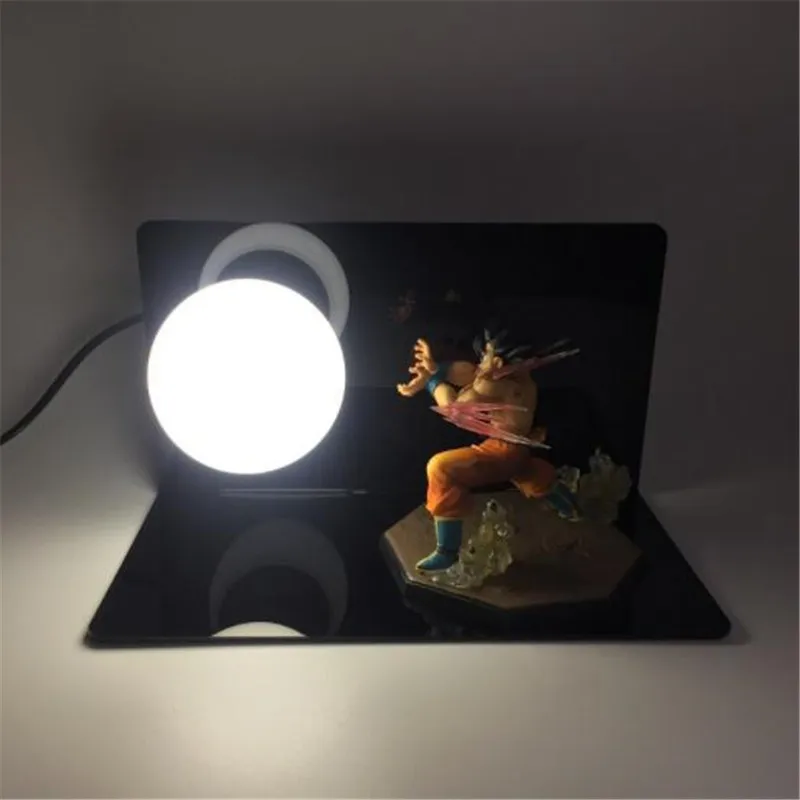 Dragon Ball Kamehameha атаки Супер Saiyan ГОКу сын DIY дисплей прикроватной тумбочке лампа ЕС США 220V 110V ночника в красные, синие зеленый