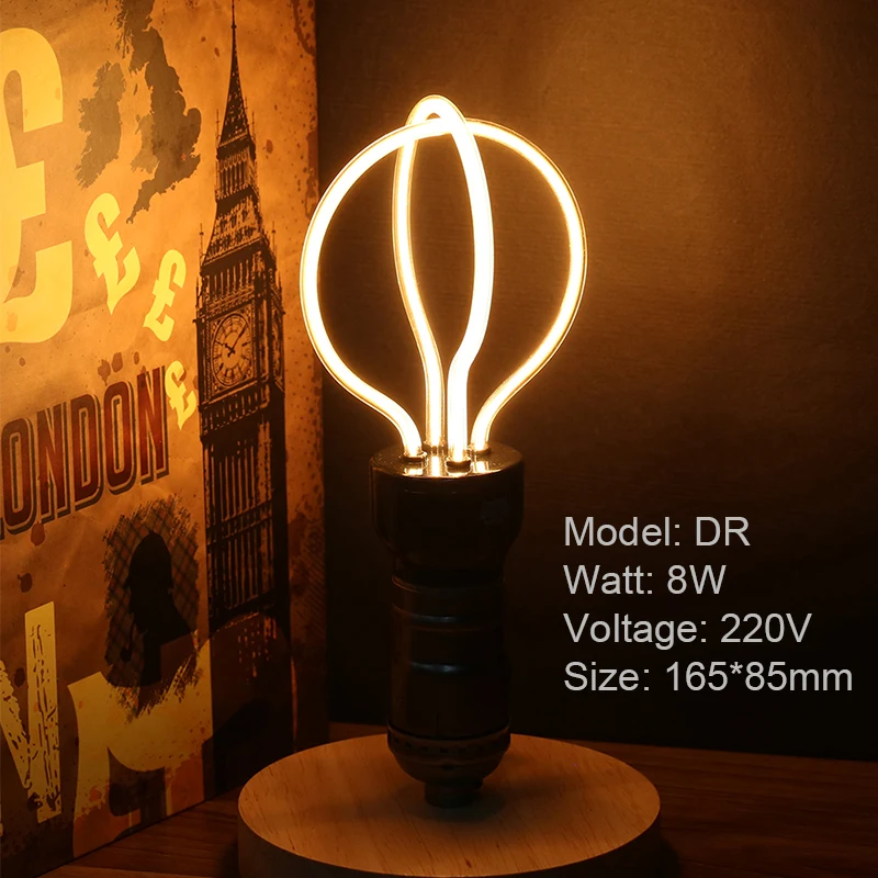 DR Новинка Bombillas E27 светодиодный светильник лампы 220V 4,5 W 8W 220V Одежда высшего качества ампулы лампада светодиодный E27 лампа - Испускаемый цвет: DR