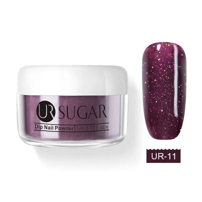 Nude UR-11 Ur Sugar 5 мл голографическая окунающая пудра для ногтей телесный блеск Dip блестки пыль украшение для ногтей натуральный сухой без лампы - Цвет: Nude UR-11