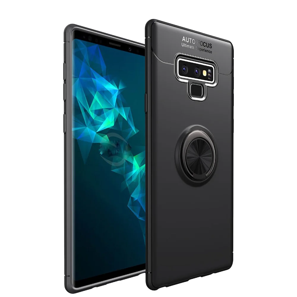 Чехол для телефона Samsung Galaxy Note 9 Магнитная автомобильная подставка мягкий
