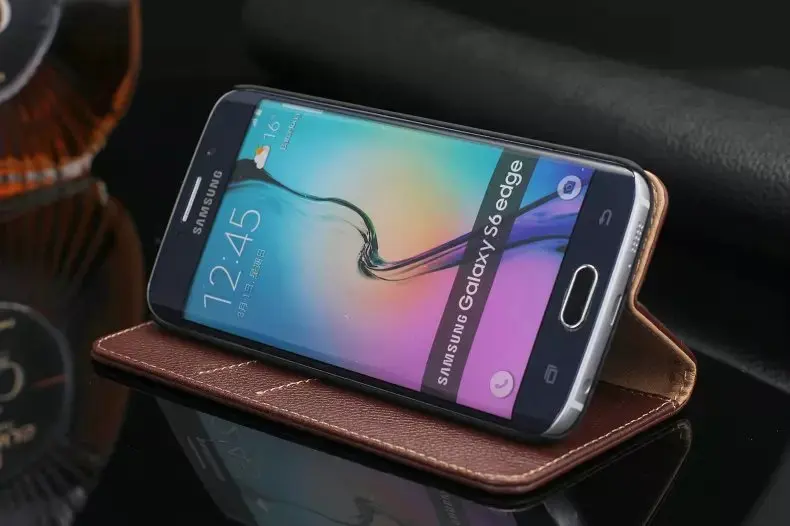 Чехол из натуральной кожи для samsung Galaxy S6 Edge S 6 S6Edge роскошный Магнитный