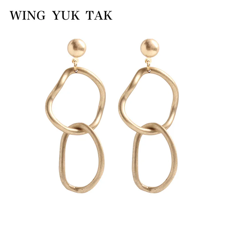 Винтажные Модные женские серьги wing реалистичные золотого цвета 2019 ювелирные