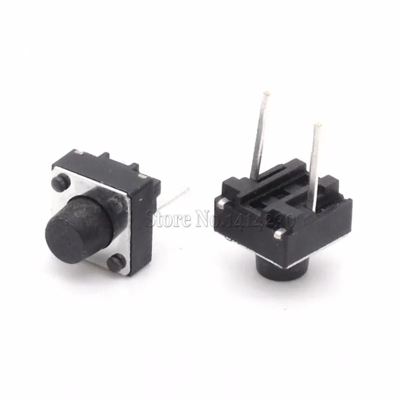 

20Pcs Tactile Switch Momentary Tact 6x6x6 6*6*6mm Middle pin 2pins