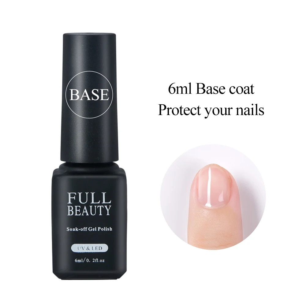Base Coat 6 мл красный лак, Гель-лак для ногтей, серия винно-красного цвета, лак для ногтей, УФ-гель, долговечный, сделай сам, салонный набор, маникюрный LYJH01-12 - Цвет: Base Coat