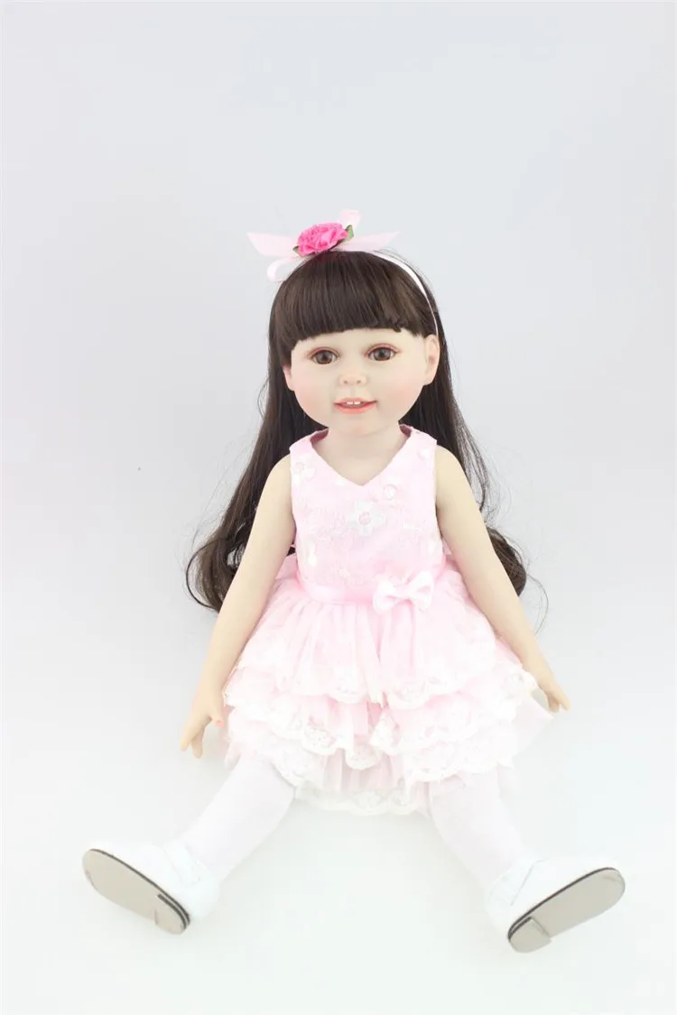 Кукла Reborn Girl NPK 45 см/18 дюймов виниловая Baby dolls игрушки Bebes reborn куклы принцессы для
