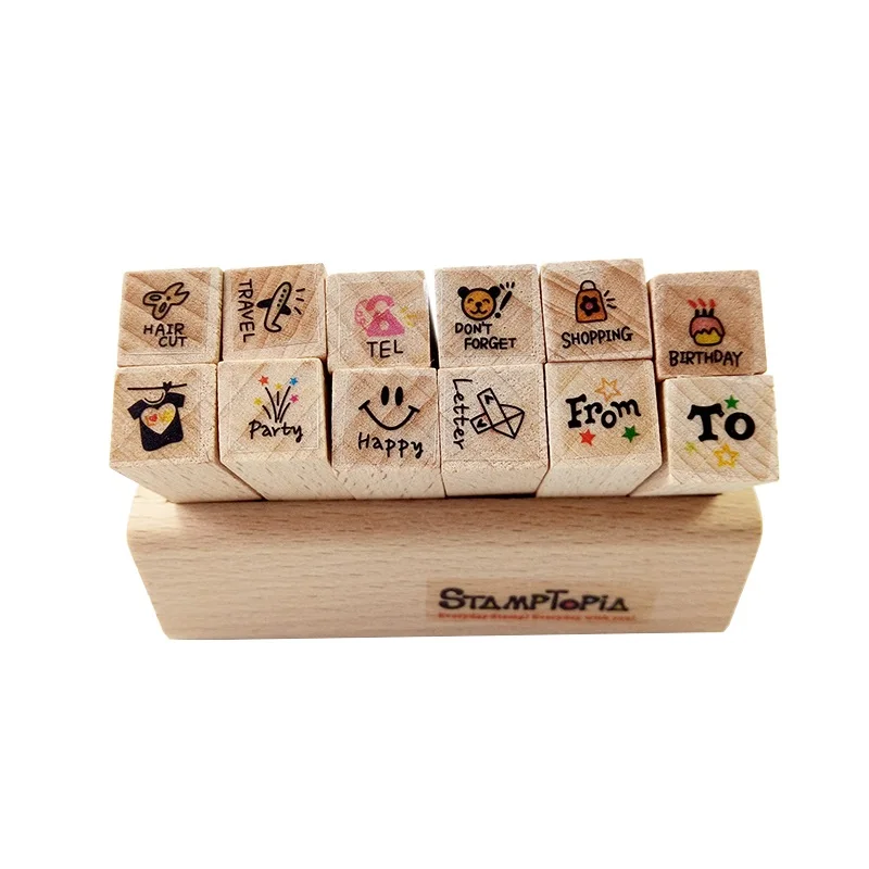 10 компл./лот оптовая продажа деревянные прекрасные счастливую жизнь и любовь