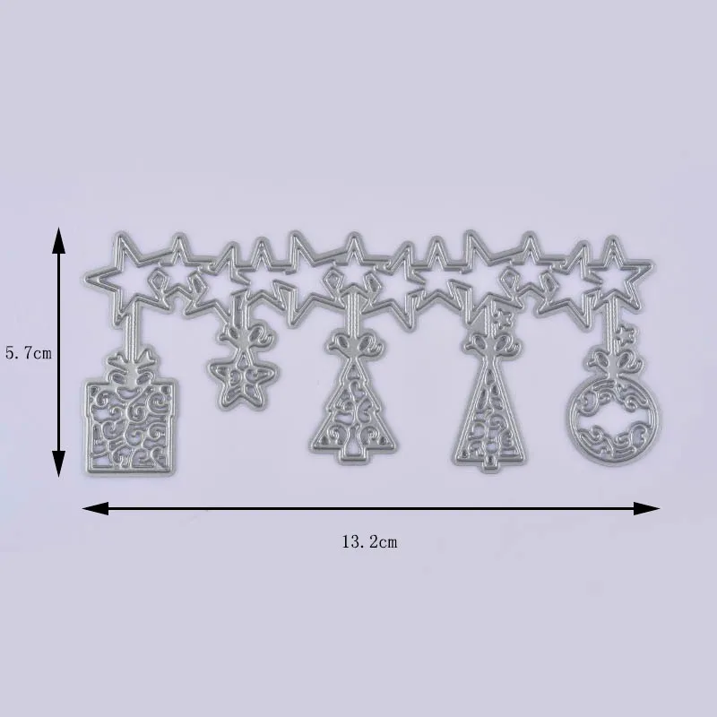 Рождественские/Новогодние декоративные трафареты металлические Вырубные