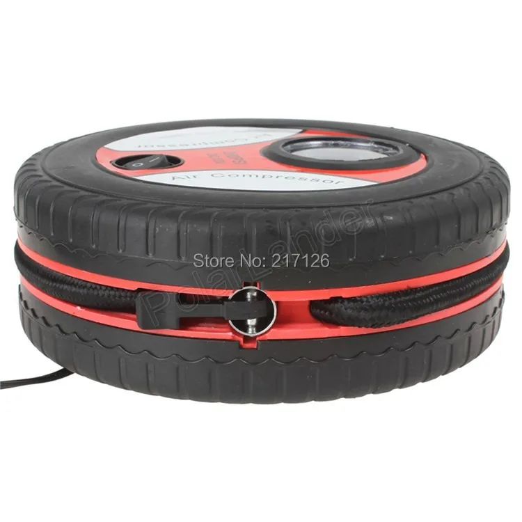 Портативный мини-насос для шин 12 в автомобильный воздушный компрессор насос 260PSI