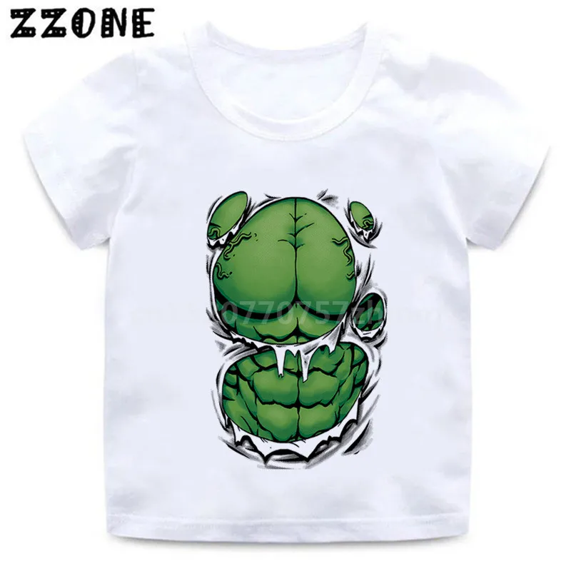 Футболка для мальчиков и девочек с принтом Халк/Marvel капитан мстители Железный