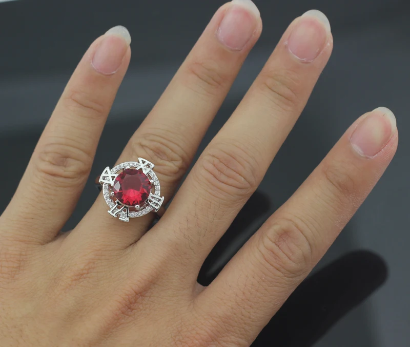 Haимис 2017 Горячая Распродажа гранат Женские Ювелирные наборы для свадьбы