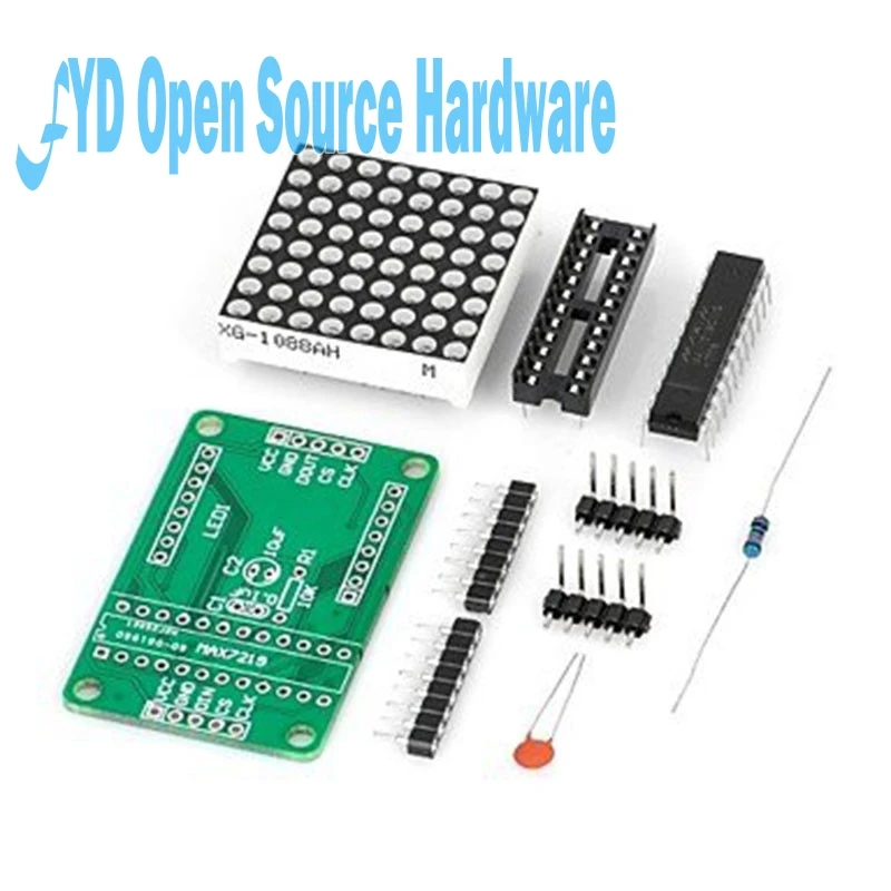 Модуль управления MAX7219 для arduino 5 В интерфейсный модуль 8x8 выходной ток общий