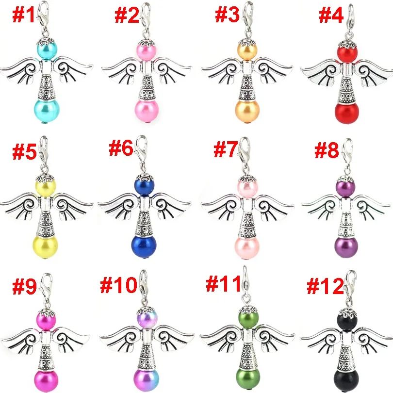 12X Charm Guardian Angel Wings Pendant Necklace Diy Fashion Jewelry 48*36mm Pendants Accessories For 22541 | Украшения и