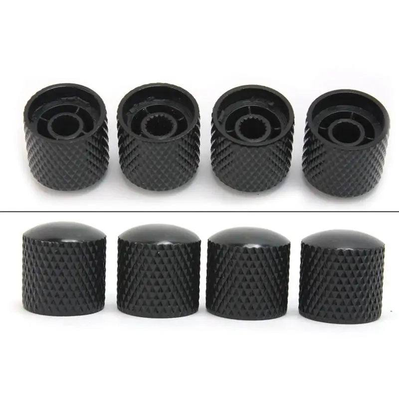 4 шт. черные ручки для гитары тяжелые электрической кнопки аксессуары