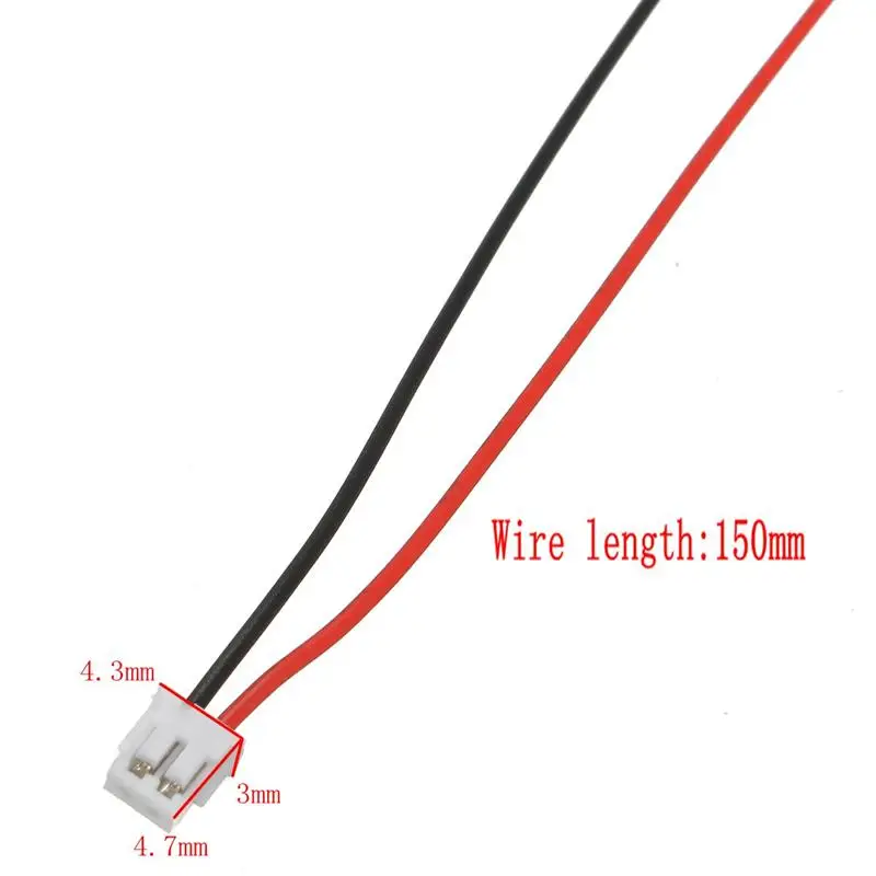 50 шт. 26AWG 2,0 PH 2-шпильки 120 мм мини микро JST провода коннектора с разъем Электрический кабель Высокое качество