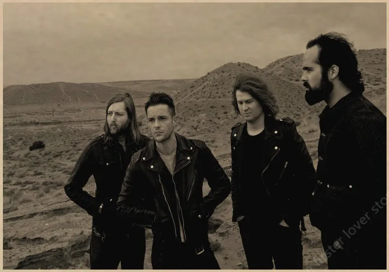 The Killers винтажный Ретро рок-группа музыкальная гитара матовый плакат на крафт-бумаге стикер на стену домашний декор