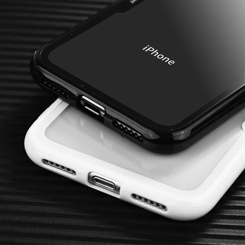 Оригинальный ясно мода TPU + PC тонкий мобильный телефон сзади Мягкая Обложка рамка