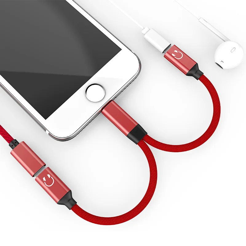 2 lightning Jack аудио сплиттер для наушников кабель Aux 3 5 адаптер зарядное устройство usb